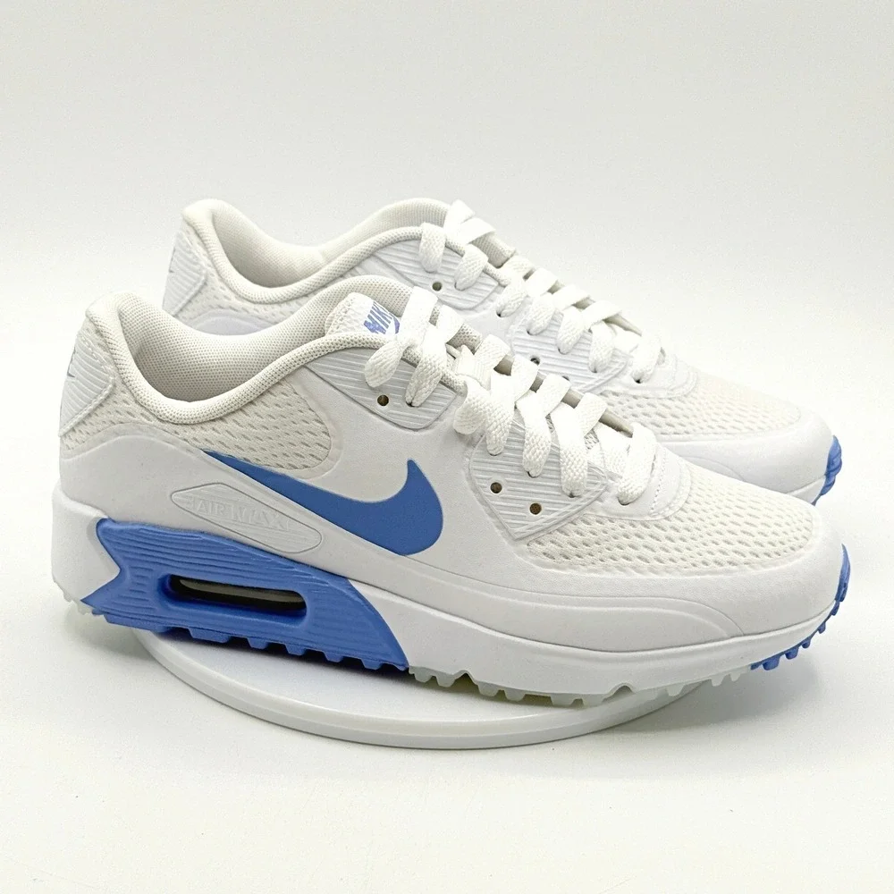 Nike Air Max 90 G Golf Shoes / Size 9 Womens / White Royal Pulse HV9305-100, New